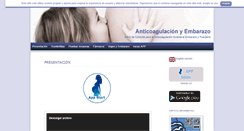 Desktop Screenshot of anticoagulacionyembarazo.com